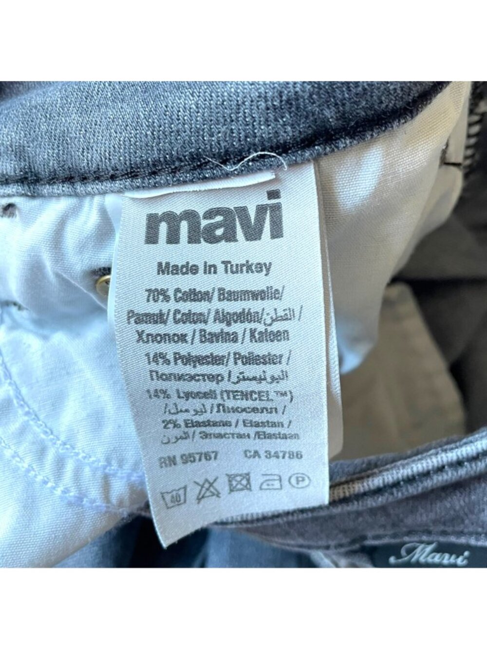 Mavi Size 25x28 Blue Denim Alissa High Rise Super Skinny Jeans - Picture 4 of 11